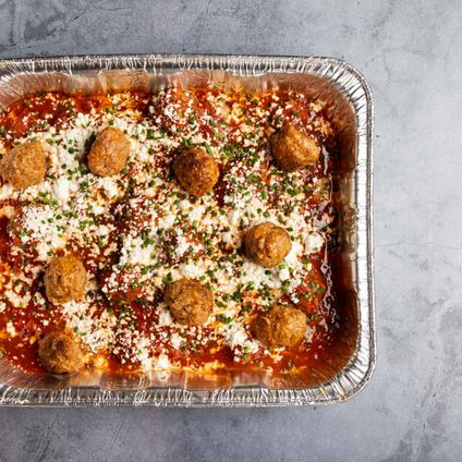 Meatballs & Goat Cheese