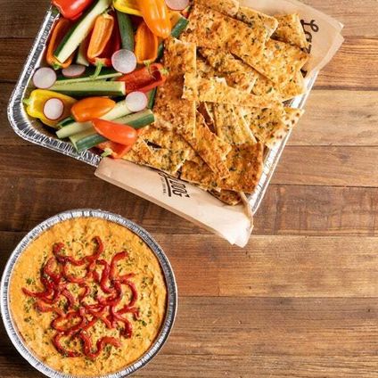 Roasted Red Pepper Hummus Larger Shareable