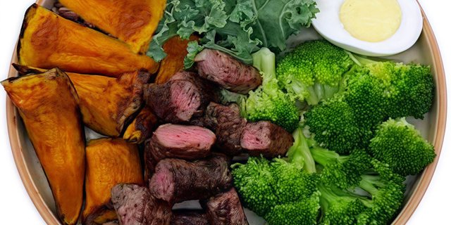 Steak Kabocha Warm Bowl
