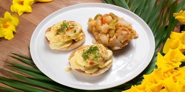 Hawaiian Eggs Benedict