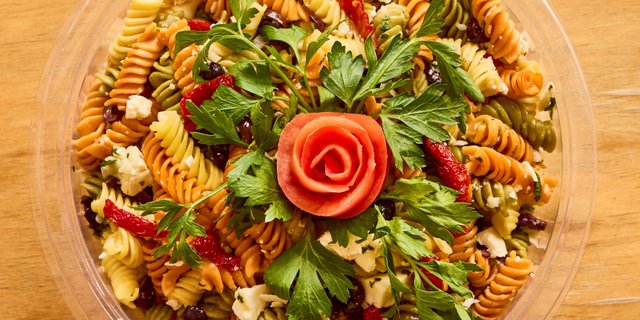 Tri-Color Feta Pasta Salad