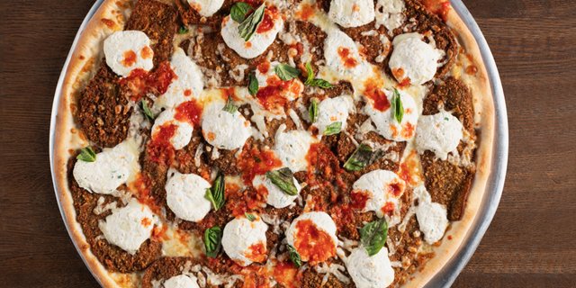 Eggplant Parmesan Pizza