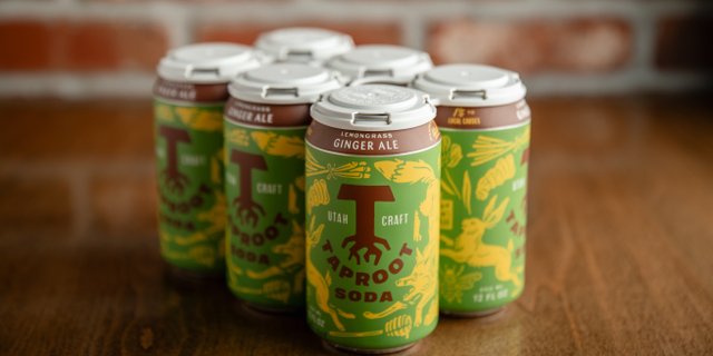 6-Pack Lemongrass Ginger Taproot Soda