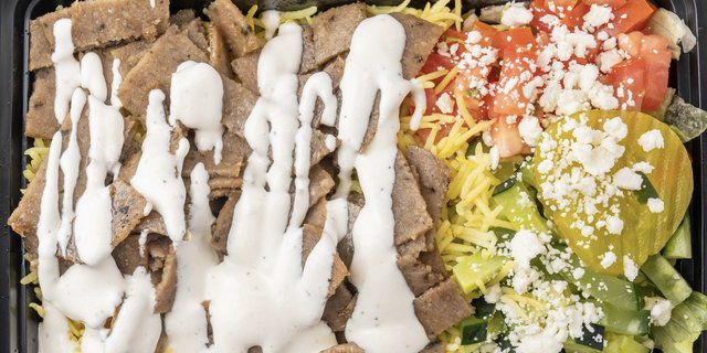 Gyro Over Rice Plate