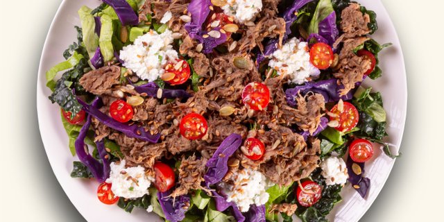 No-Carb Braised Pulled Pork Protein Plate