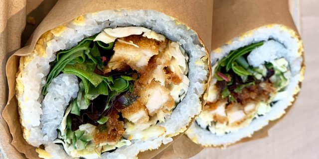 Crispy Chicken Sushi Burrito