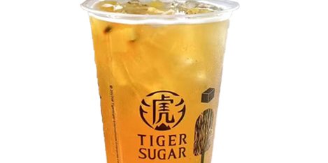 Passion Fruit Green Tea w/ Boba & Mango Jelly