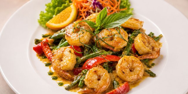 Green Bean Stir-Fry w/ Prawns