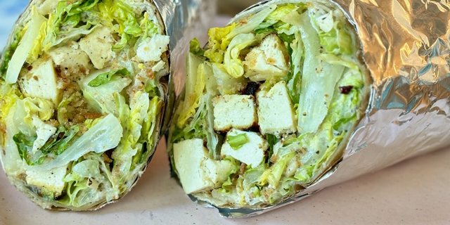 Individual Tofu Caesar Wrap