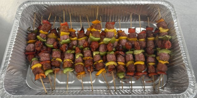 Italian Sausage & Pepper Skewers