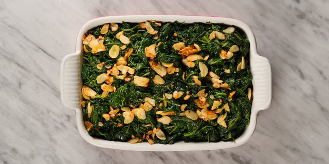 Spinach W/ Olive Oil & Garlic