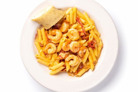 Individual Shrimp Carbonara Pasta