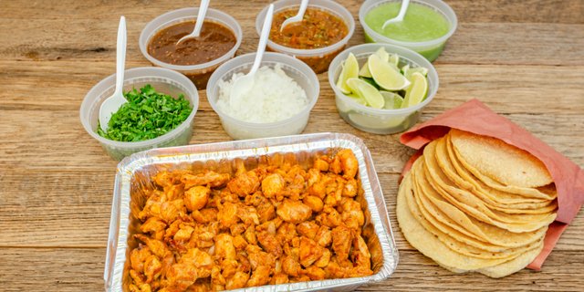 Pollo Adobado Tacos Tray