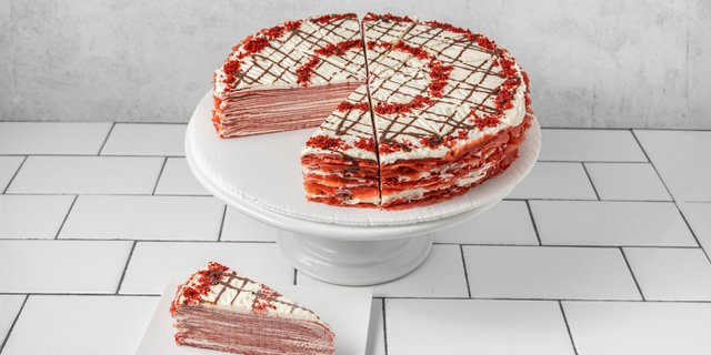 10" Red Velvet Mille Crepe Cake