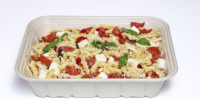 Pasta Salad With Fresh Tomato, Mozzarella & Basil