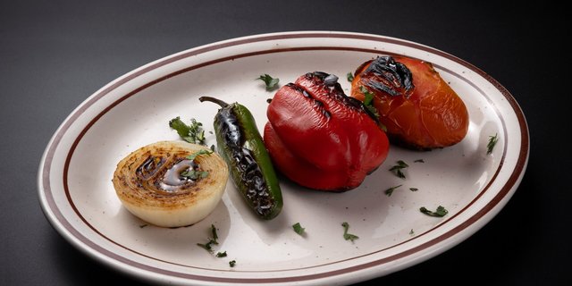 Grilled Vegetables Kebab