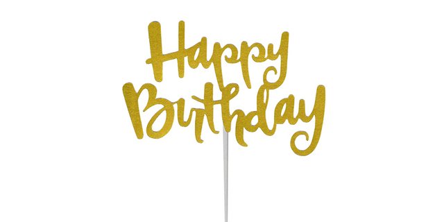Happy Birthday Cake Topper