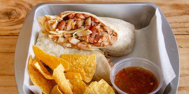 Grilled Chicken Burrito Boxed Lunch