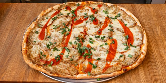 Eggplant Parmigiana Pizza