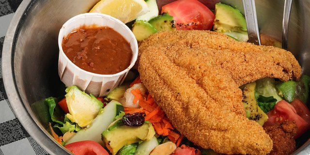 Fried Catfish Salad