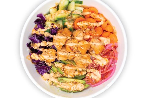 Honey Sriracha Salmon Bowl