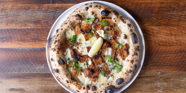 Eggplant Piccata Pizza