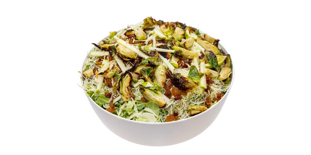 Roasted Brussels Sprouts Kale Salad