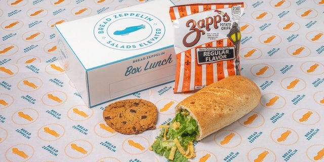 Tejano Veggie Zeppelin Box Lunch