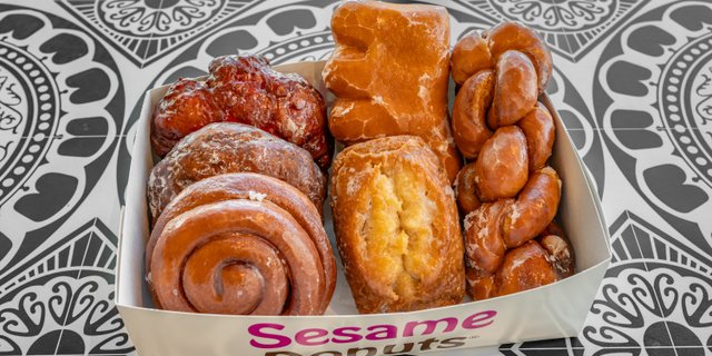 Half Dozen Big Donuts