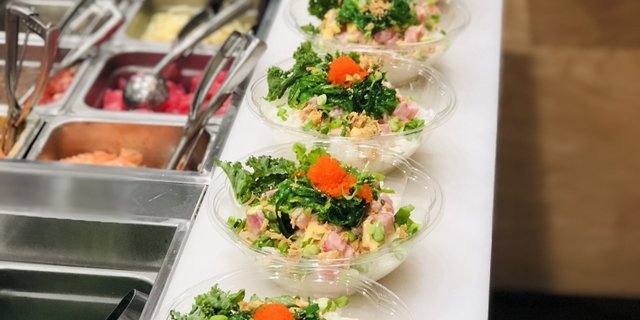Build-Your-Own Poke Bowls For 10-76+ People