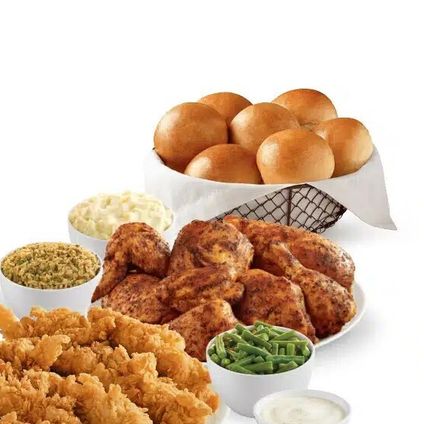 Half Fried & Half Roasted Mixed Chicken