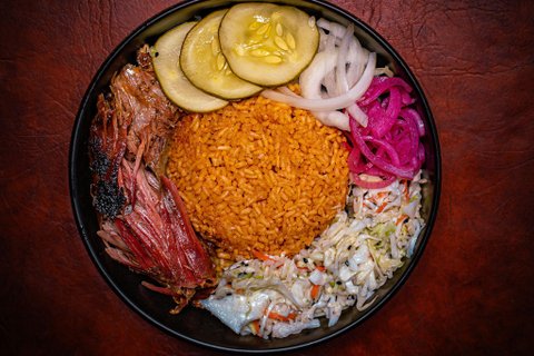 Pulled Lamb Rice Bowl