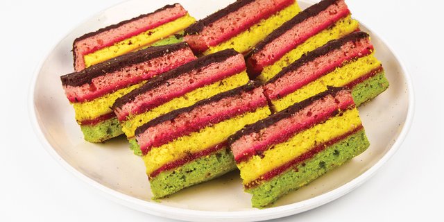 Italian Rainbow Cookie Tray