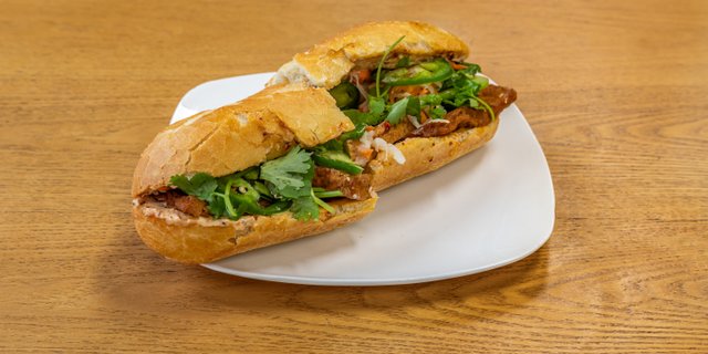 Spicy Tofu Banh Mi Sandwich