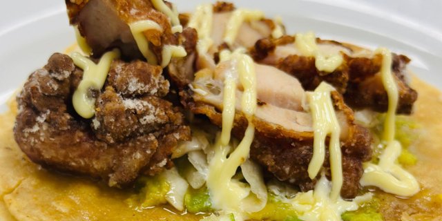 Chicken Karaage Taco Plate