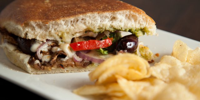 Roasted Eggplant Panini
