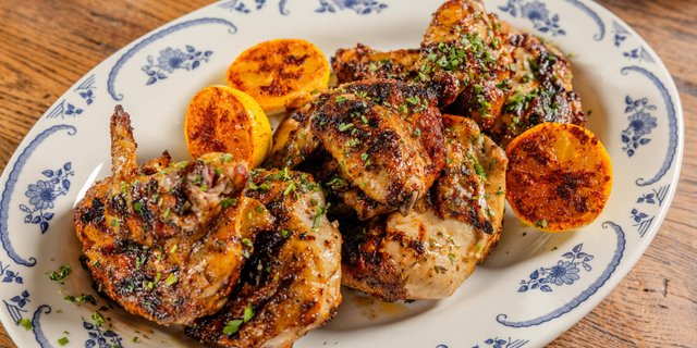 Wood Grilled Half Chicken