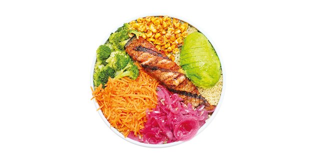 Individual Salmon Goddess Plate Bowl