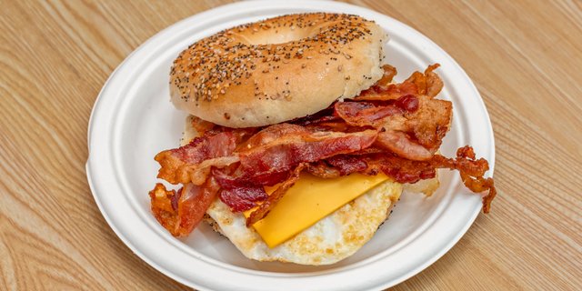 Egg, Meat & Cheese Breakfast Sandwich