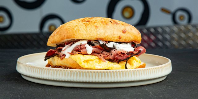 Pastrami Breakfast Sandwich