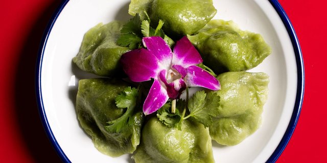 Steamed Vegetable Dumplings - 蔬菜饺子 (水饺)