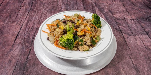 Vegan Quinoa Stir-Fry Bowl