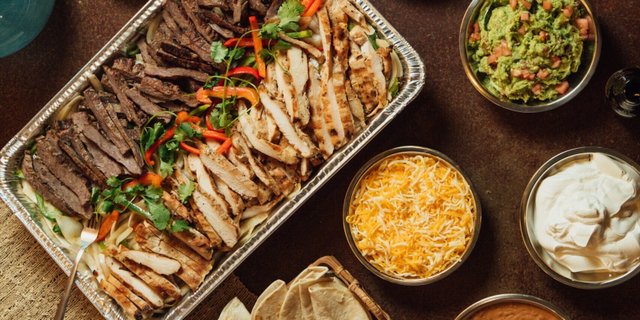 Chicken & Steak Fajitas Hot Bar