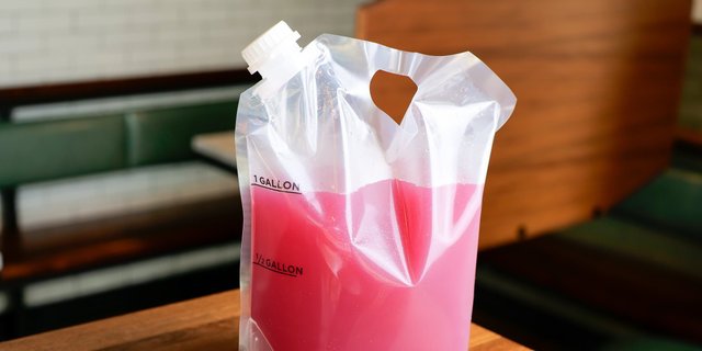 Catering Gallon of Minty Pink Lemonade for up to 10 People