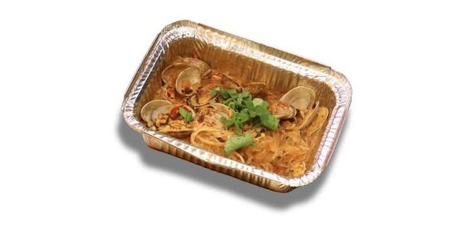 Foil-Baked Clams w/ Vermicelli