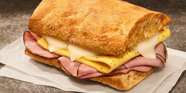 Ciabatta Ham, Egg & Cheese Sandwich