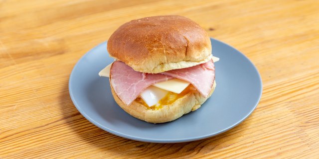 Ham, Egg & Cheese Breakfast Sandwich