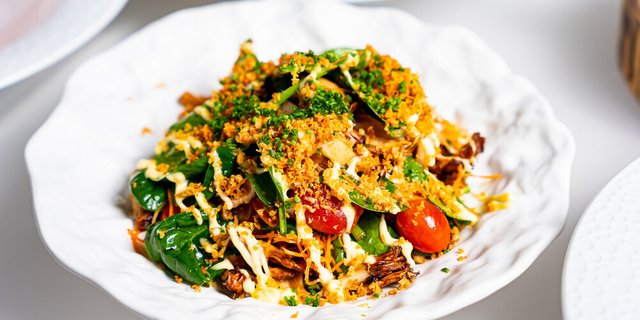 Mushroom & Spinach Salad
