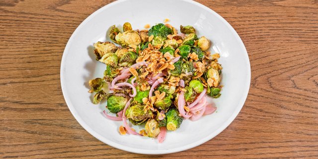 Vegetarian Crispy Brussels Sprouts