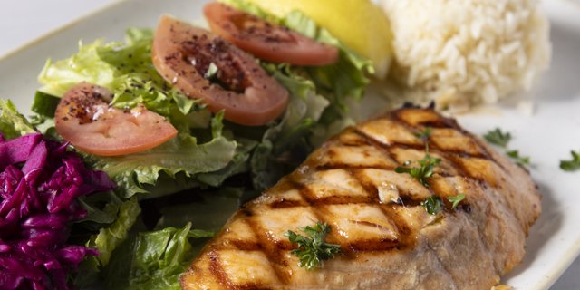 Grilled Salmon Plate